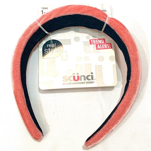 Pink Velvet Headband - Picture 1 of 3